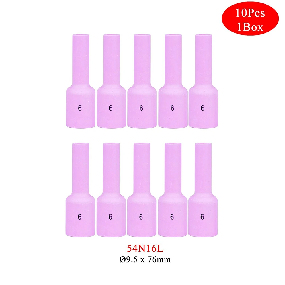 

Practical Gas Lens Nozzle Alumina 10Pcs 54N14L 54N15L 54N16L Accessories