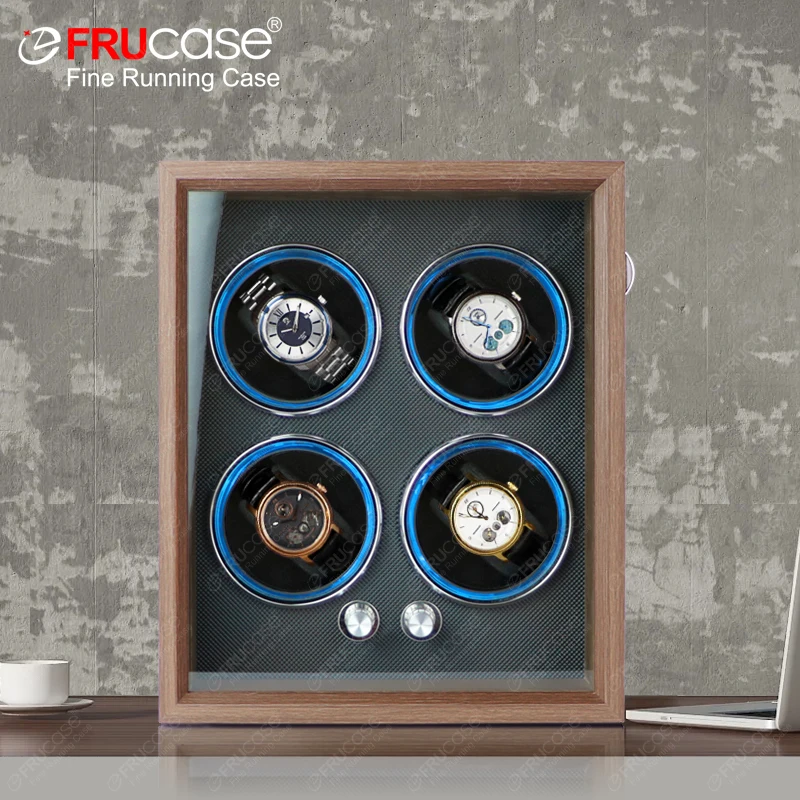 FRUCASE Watch Winder for Automatic Watches Watches Box Jewelry Watch Display Collector Storage With LED