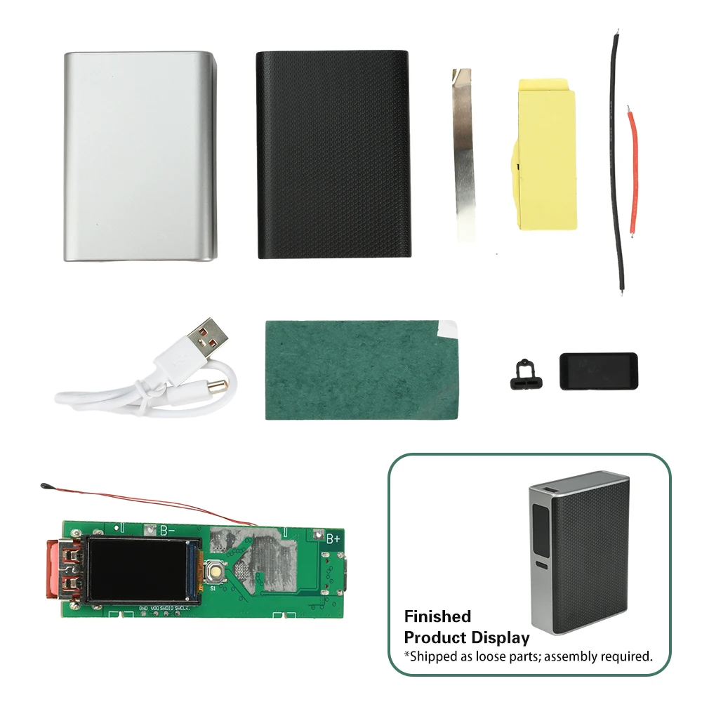 Фото Модуль сверхбыстрой зарядки Type-C USB 22,5 Вт, цветной TFT-экран, цифровой дисплей, комплект Power Bank «сделай сам», поддержка PD/QC/VOC, многопротокол №2