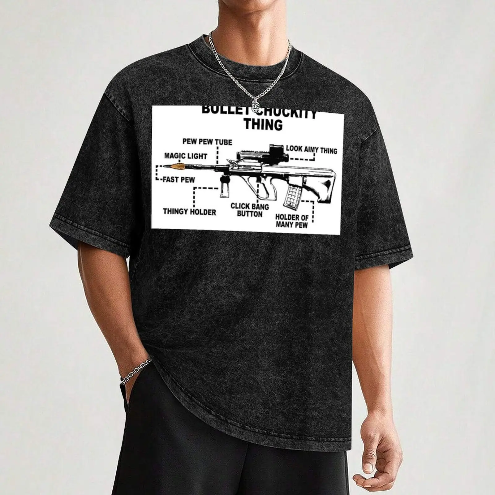 F88-Austeyr Gun Anatomy футболка хлопковые футболки с рисунком забавная мужская