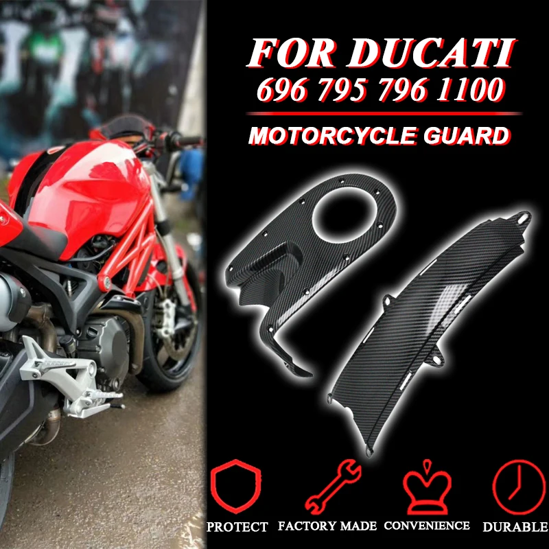 

for Ducati ABS Carbon Fiber Fuel Tank Upper and Lower Fuel Tank Center Cover Fuel Tank Side Cover Monster 696 795 796 1100