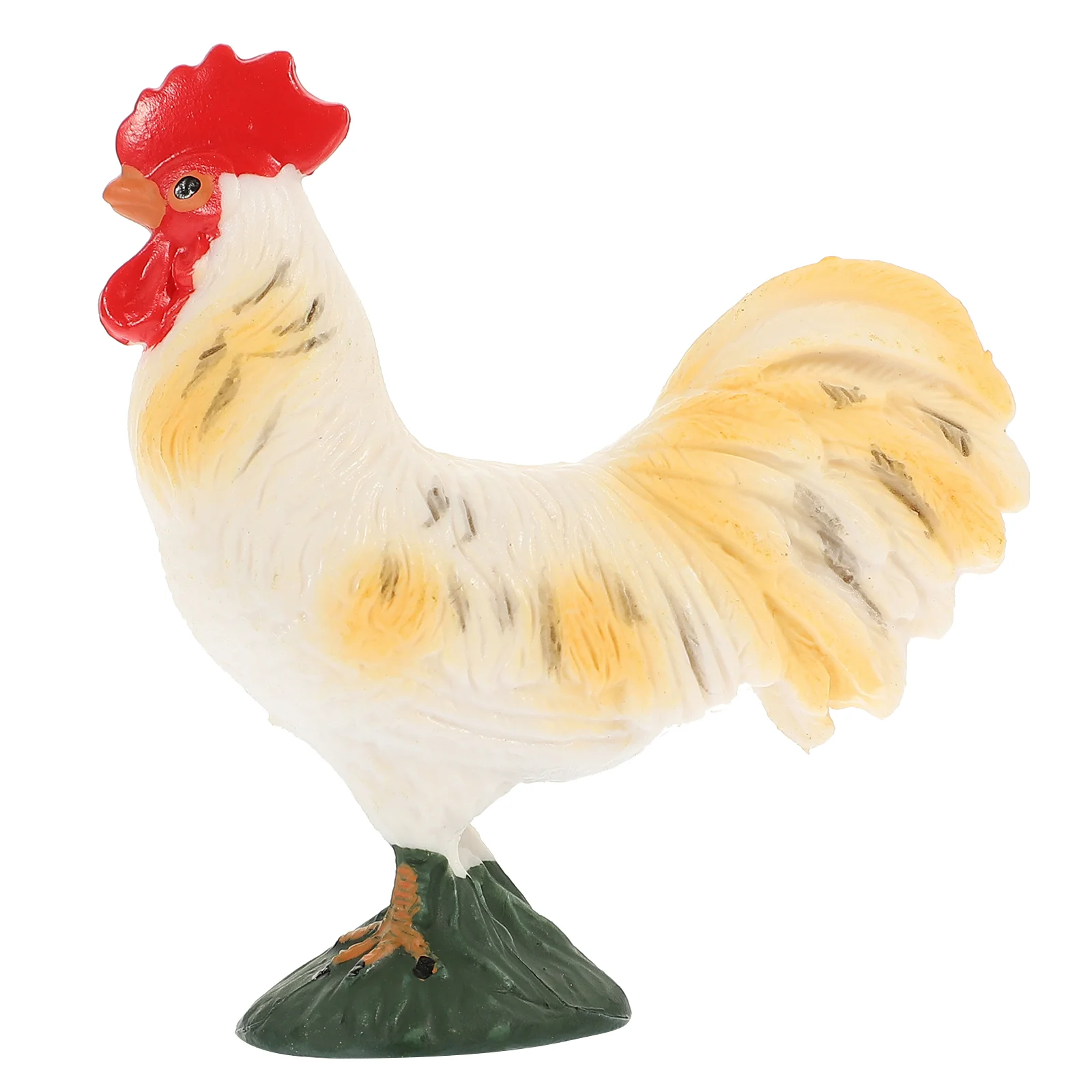 

Model Childrens Toys Resin Chicken Figurines Unique Farm Decoration Hen Statue Lawn Sculpture Abs Garden Statues Rooster