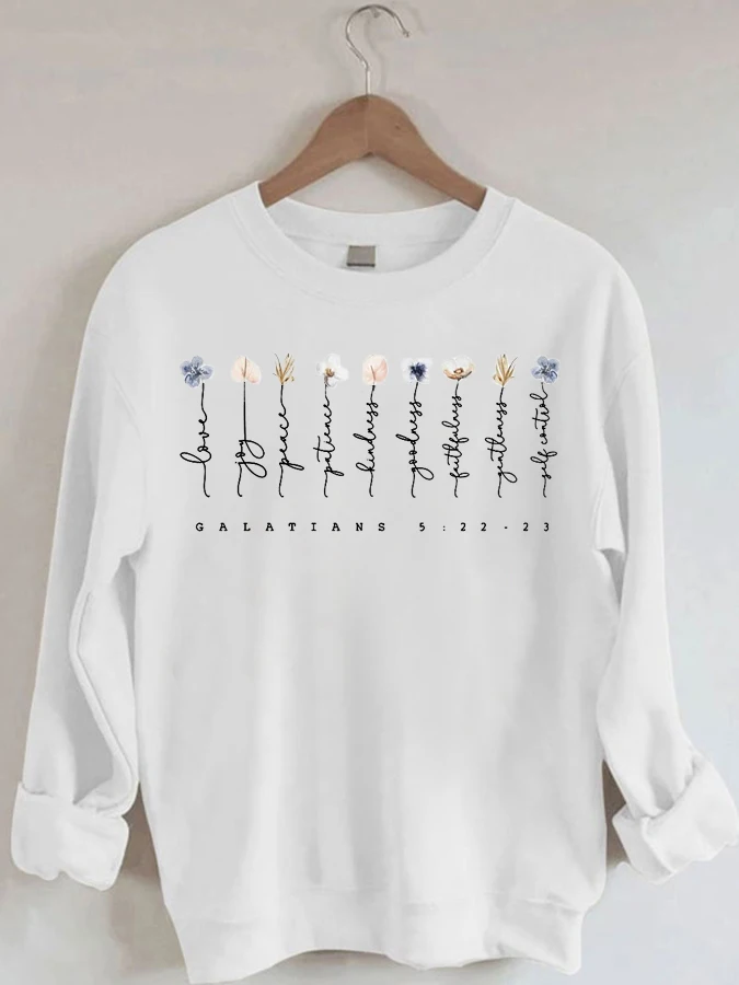 

Love Joy Peace - Galatians 5:22-23 - Crewneck Long Sleeve Sweatshirt