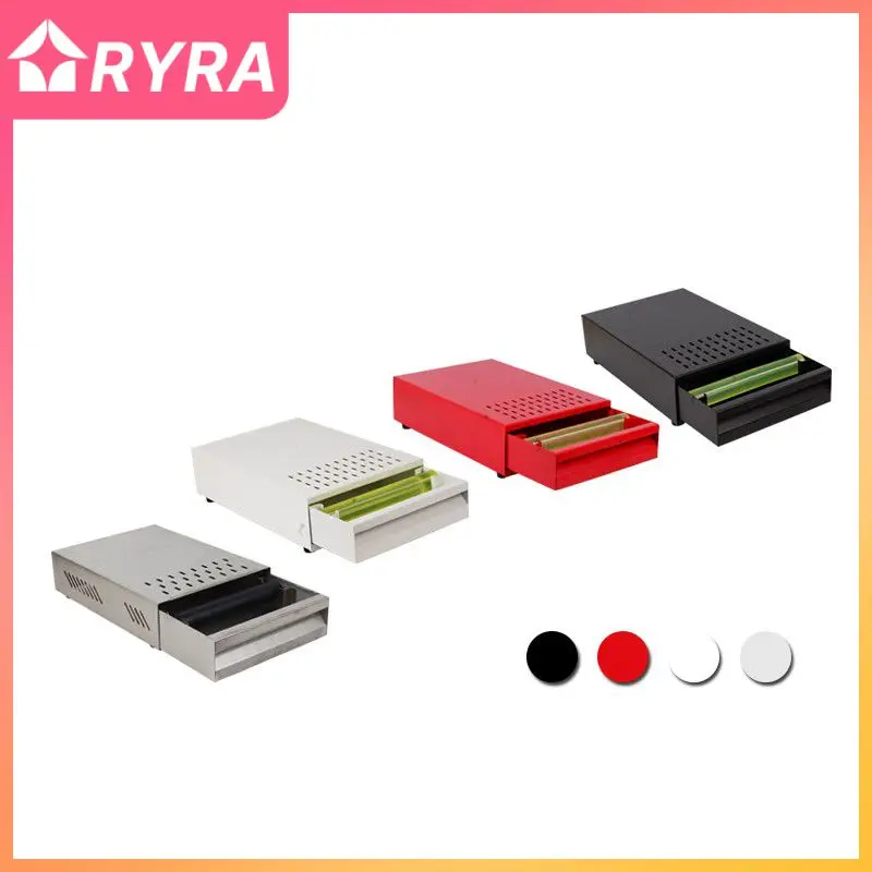 

Professional Coffee Grounds Container Stainless Steel Drawer Type Thickened Powder Residue Box Large Capacity Coffee Accessories