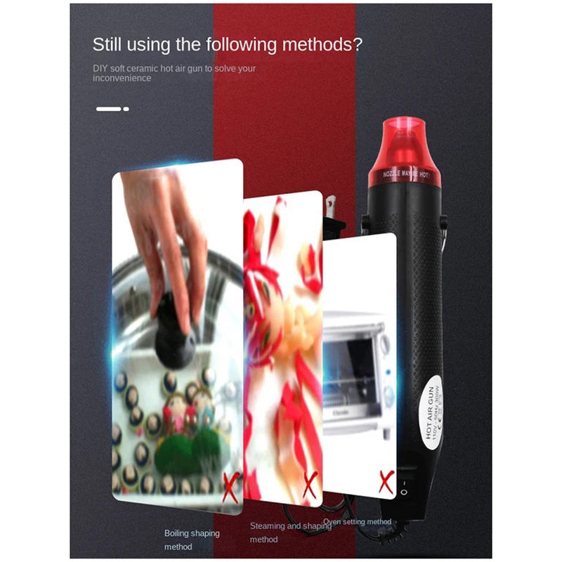 

Heat Blower Electric Heat Blower Suitable For DIY Heat Shrinkable Tube Welding Packaging Heat Blower (US Plug)