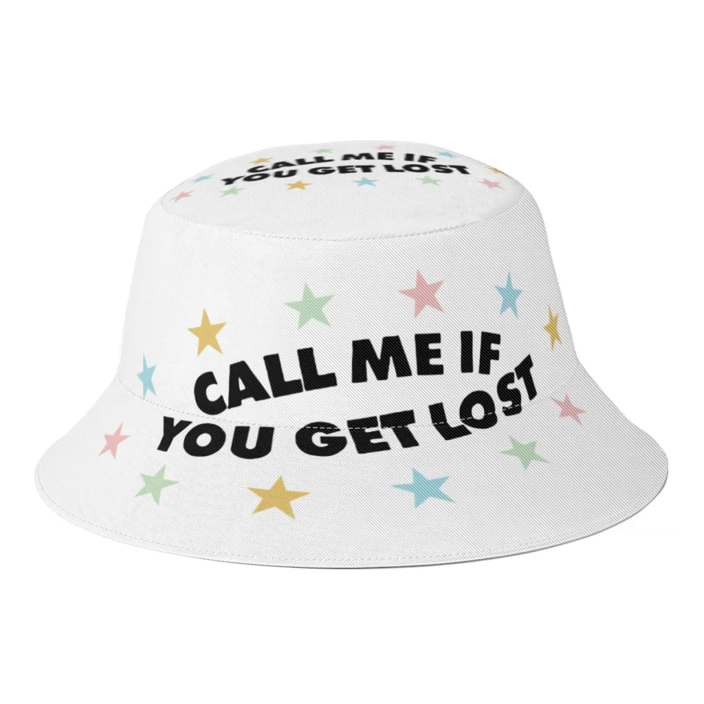 

2022 New Summer Call Me If You Get Lost Bucket Hat for Unisex Outdoor Travel Foldable Bob Fishing Fisherman Hats Panama