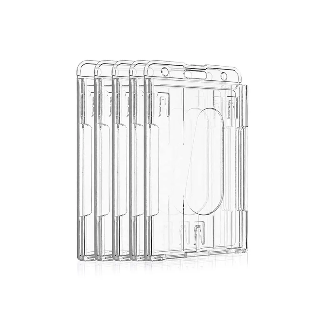 

10 шт., прозрачные двусторонние держатели для карт