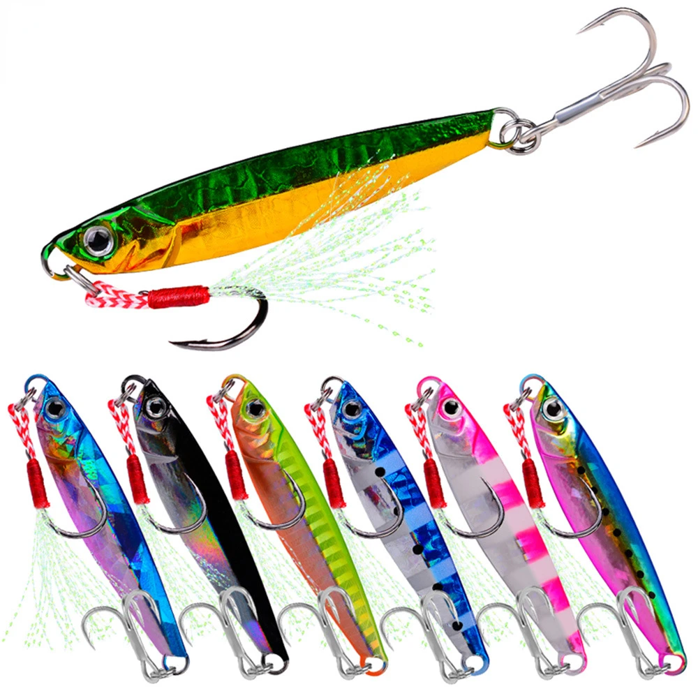 

5Pcs/set Metal Cast Jig Spoon 7g-10g-14g-17g-21g Casting Jigging Fish Sea Bass Fishing Lure Tackle