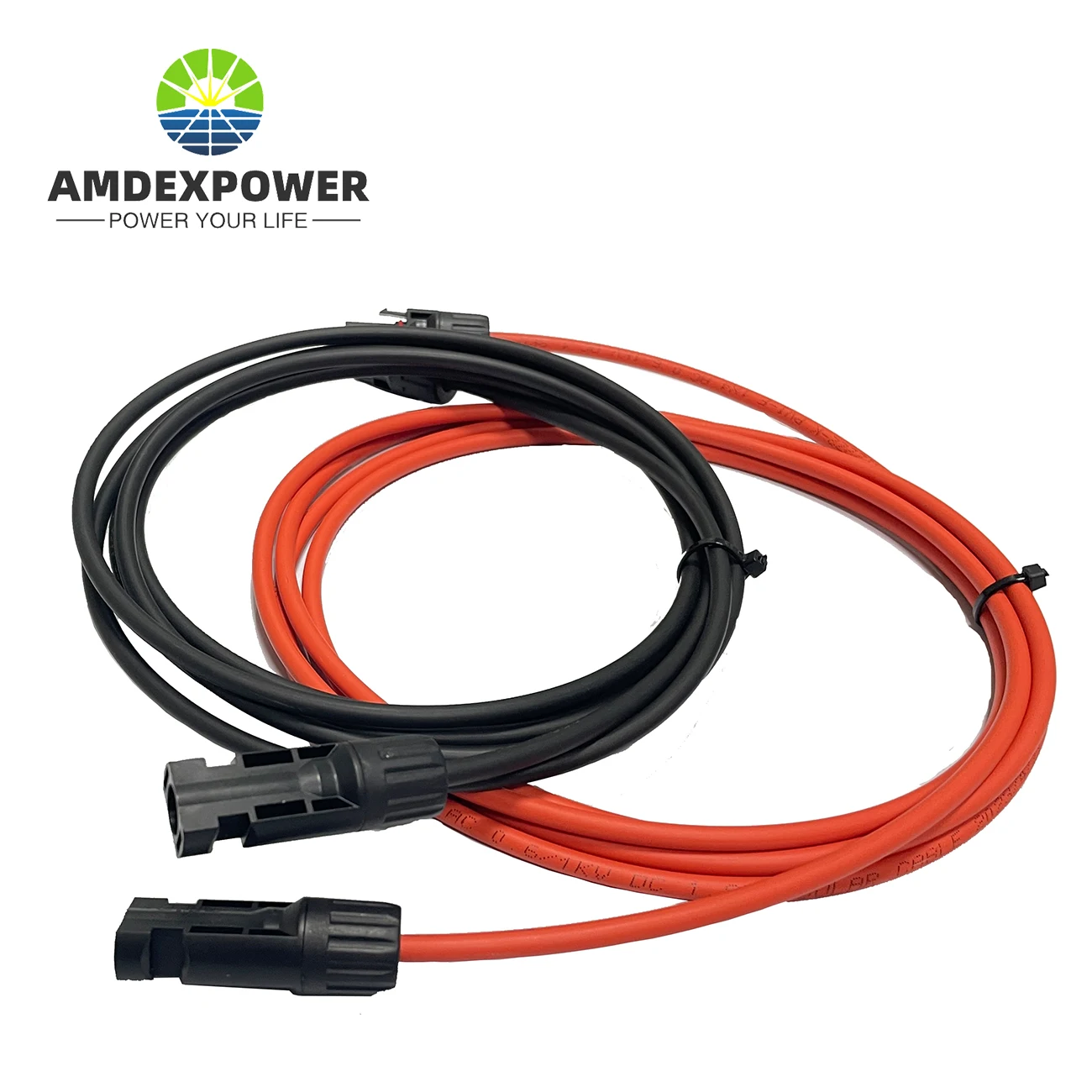 1 Pair 1M Red Black Solar Panel PV Extension Cables MC Connector Install Copper Wire Solar Photovoltaic 10 12 14 AWG 4mm² 6mm²
