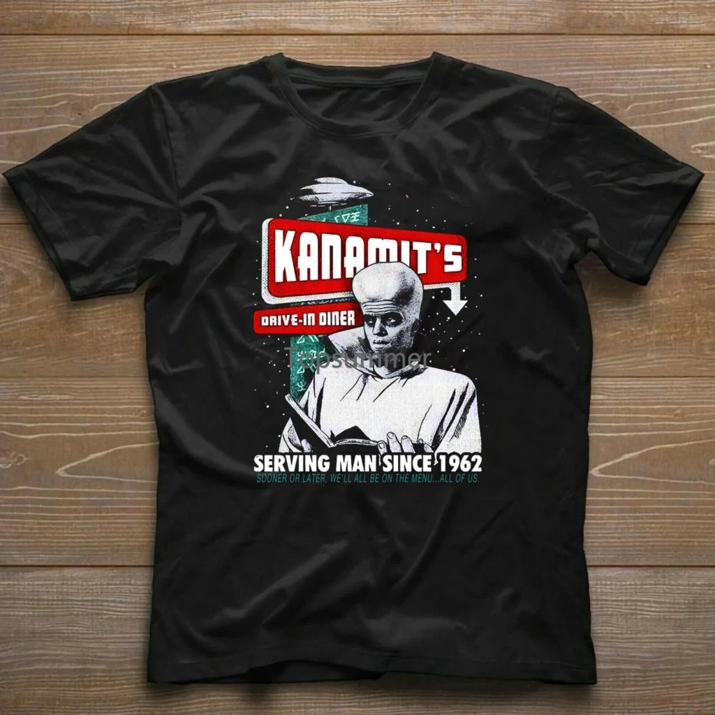 

The Twilight Zone T-Shirt Kanamit'S Drive In Retro 60'S Graphic Tee Shirt
