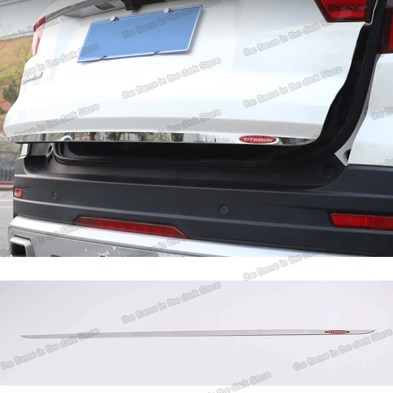 Car Rear Door Tailgate Trims Styling for Ford Territory 2019 2020 2021 Accessories Auto Decoration 2022 taildoor tail