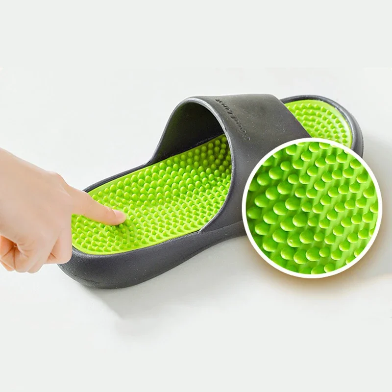 Шлепанцы мужские/женские пляжные сандалии на толстой платформе массажные мягкие