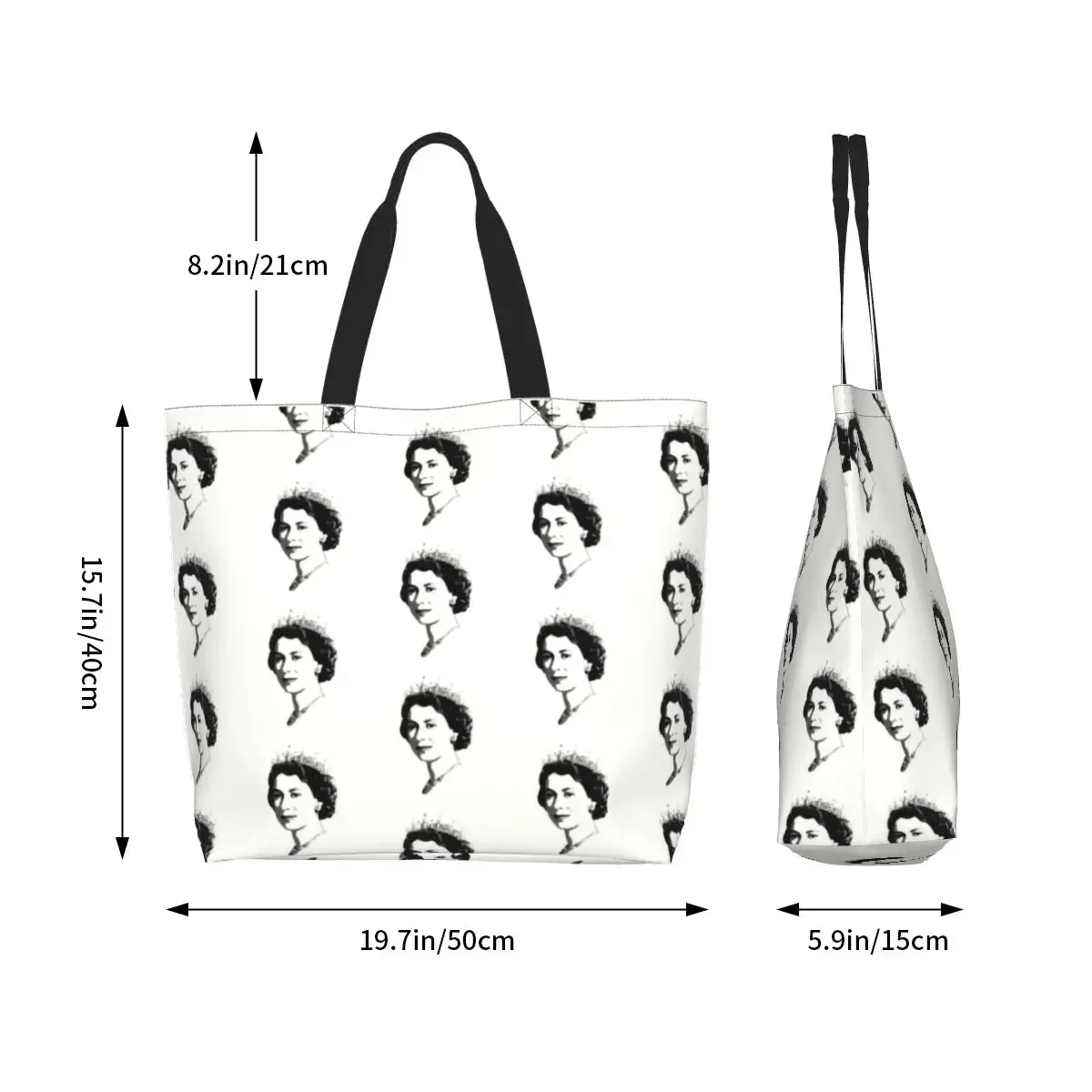 Сумка-тоут для покупок в британском стиле парусиновая Сумочка на плечо с