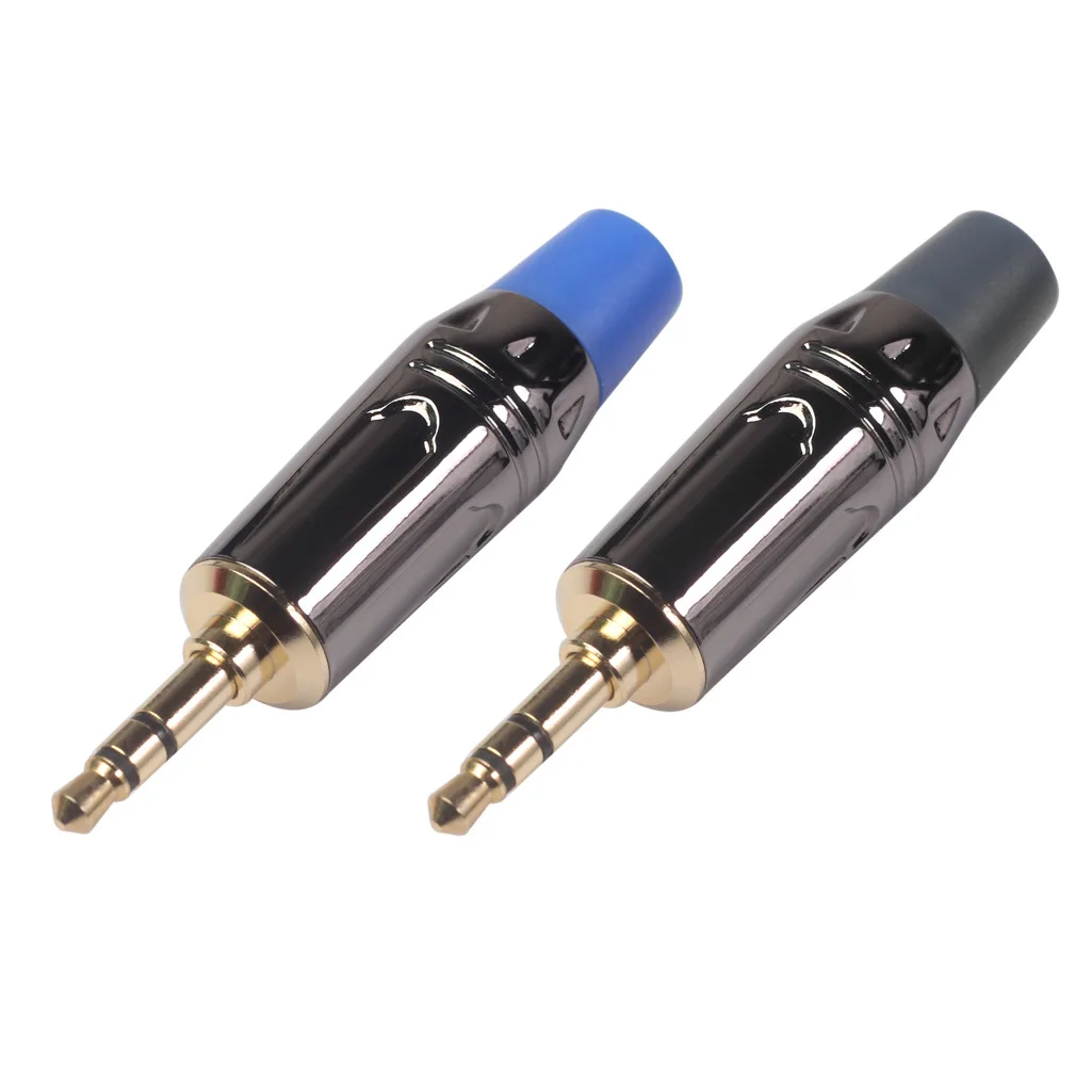 

Zinc alloy shell Gold plated plug 3.5mm Stereo Car AUX cable HIFI Headphone cable DIY welded plug