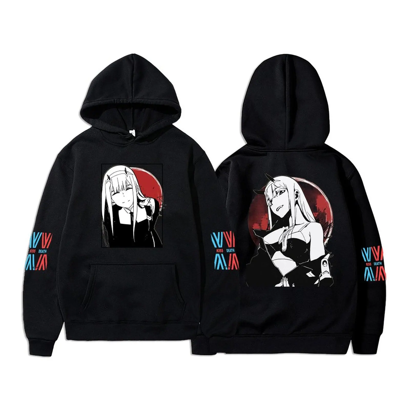 

Darling in the franxx Print Men/Women Cotton Hoodie Casual Oversized Pullover Popular Sweatshirt Fashion Trend Unisex Clothing