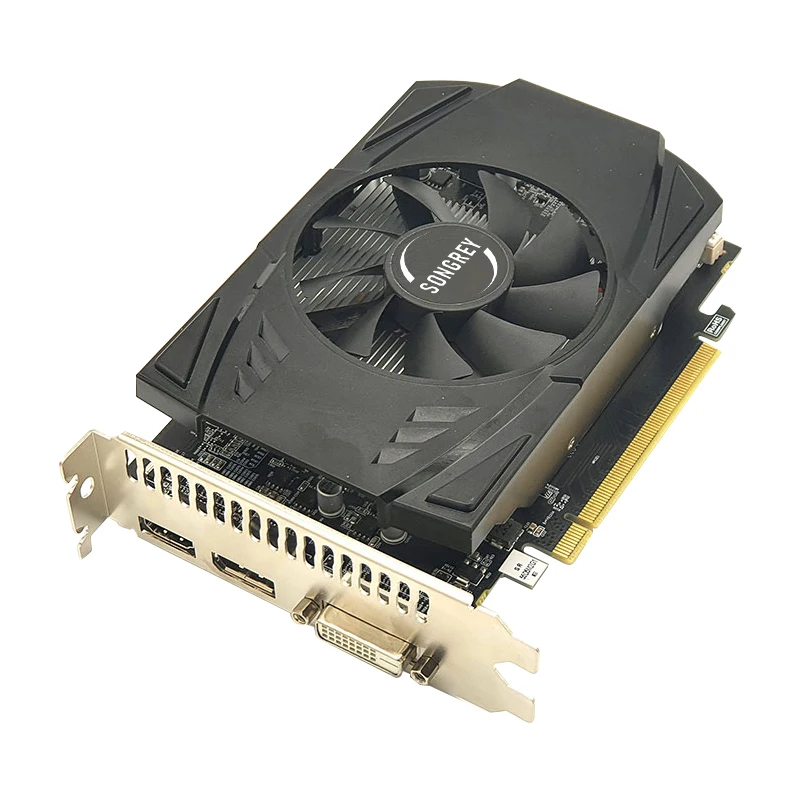Игровая видеокарта SONGREY RX550 AMD GPU 2G GDDR5 6000 бит МГц выход DP + DVI HDMI |