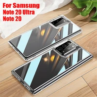 luxury full cover clear tpu case for samsung galaxy note 20 ultra 20 transparent shockproof dust proof protector case covers