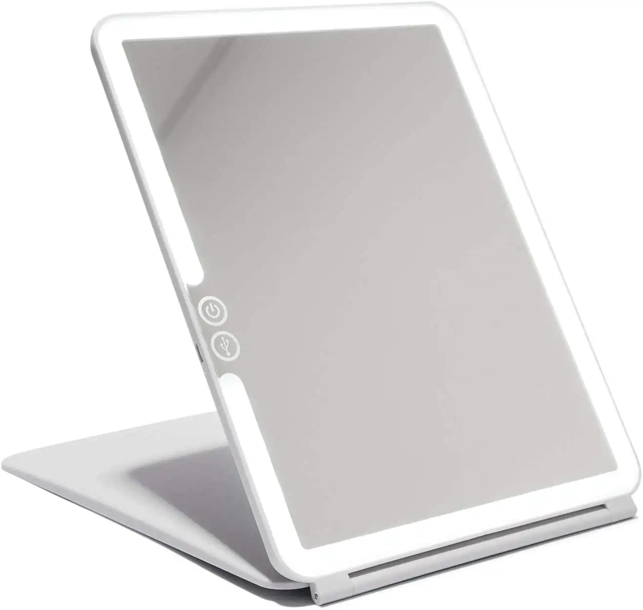 

LED Travel Mirror 3 LED Colors Dimmable and Rechargeable Vanity Makeup Mirror