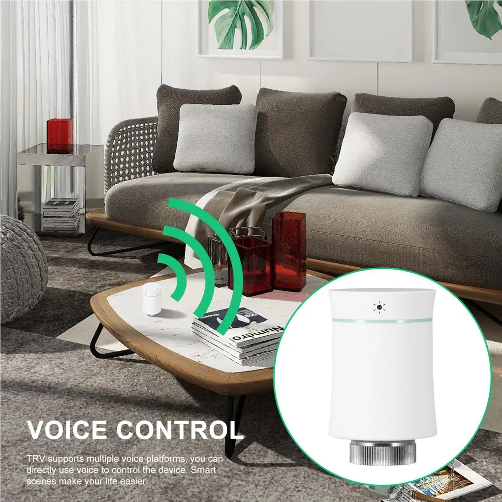 

Intelligent Zigbee Thermostat Radiator Execution Valve TRV Programmable Intelligent Temperature Controller Voice Control