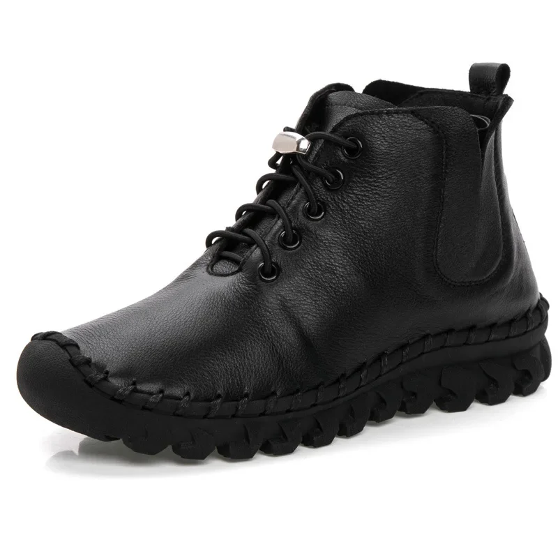 Koznoy 3 см 2024 удобные ботильоны из натуральной кожи в стиле ретро весна-осень-зима