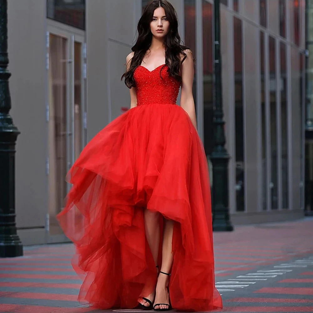 

Женское вечернее платье-Русалка на тонких бретельках, со съемным разрезом и шлейфом