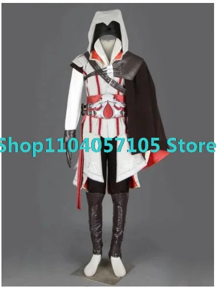 Hot Creed Cosplay Costume Ezio Assasin Connor Sweater Pants Coat Halloween Set For Man