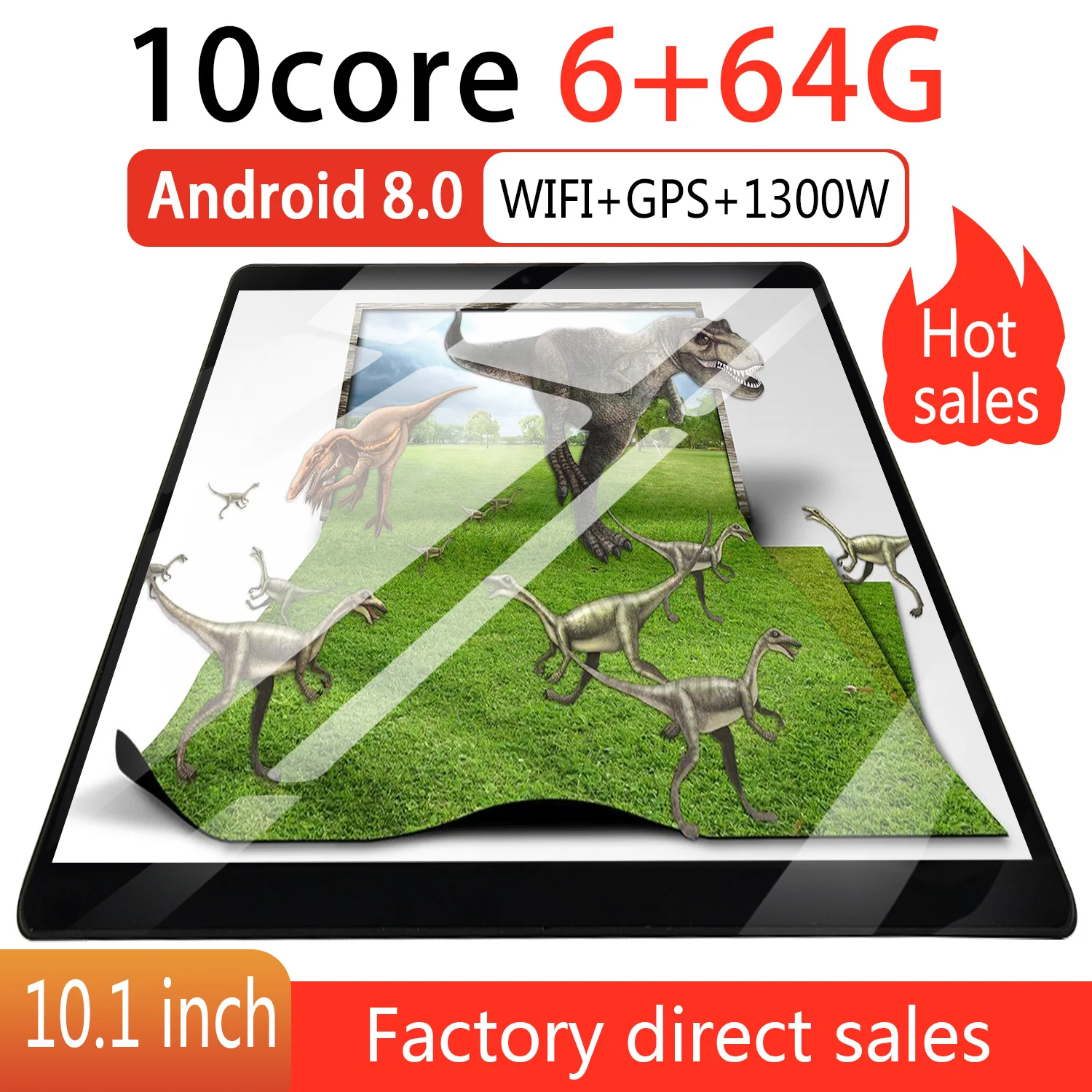 

New【 Buy 64GB 】10.1'' Tablet PC Android 8.0 4G/3G 10 Core 4GB RAM 64GB ROM Tablets PC Dual Wifi Type-C 8800mAh Tablet Pad