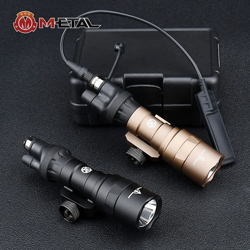 WADSN Tactical M300 M300C M300B IR Flashlight Infrared Light Surefir Scout Lamp Fit 20mm Picatinny Rail Hunting Weapon Accessory