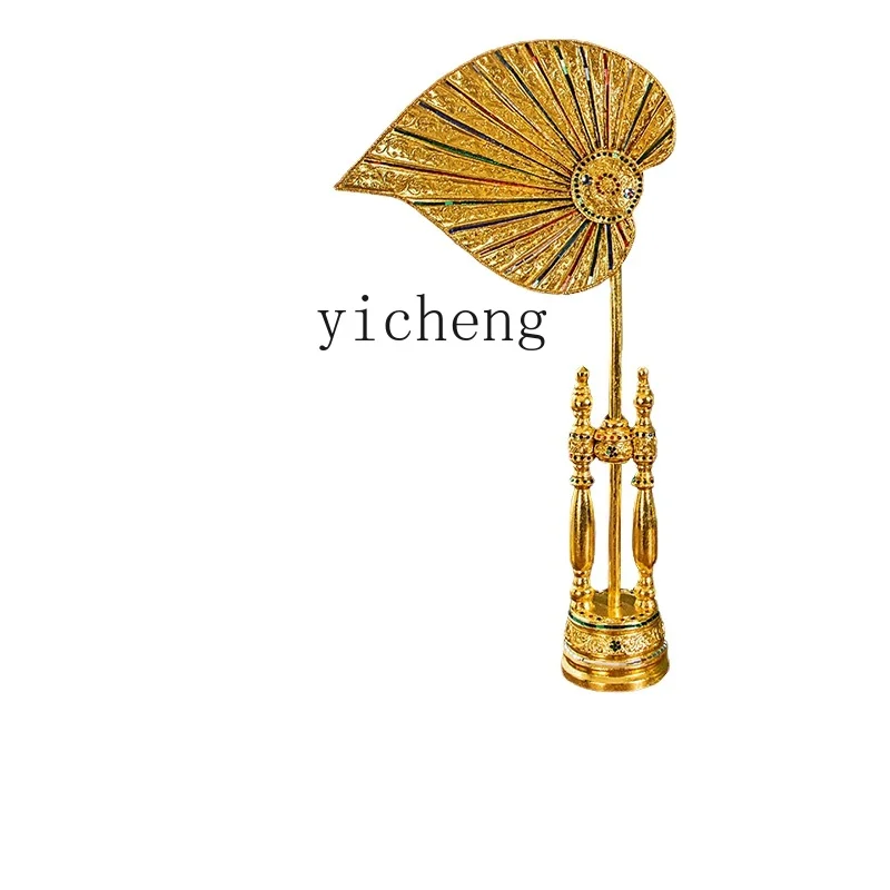 

YY Southeast Asian Style Decoration Thai Style Beauty Salon Club Bodhi Fan Decorations