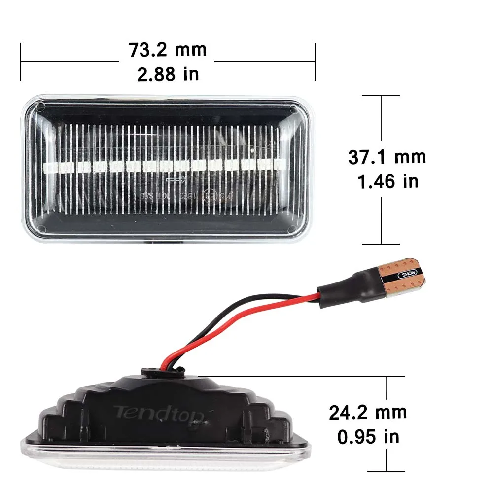 Для VW Golf 2 3 Jetta A2 A3 Passat B3 Vento Seat Ibiza MK2 Динамическая стрелка Боковой габаритный