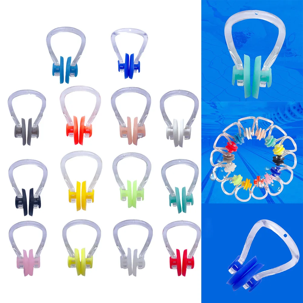 

10pcs Swimming Nose Clip Plug Swimming Underwater Pool Noseclip For Kid Adults Comfortable Swimming Training Equipment