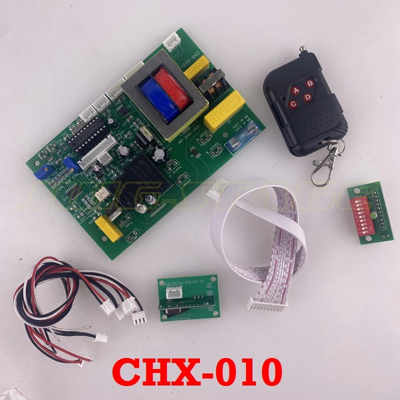 

Плата управления для генератора тумана CHX-010 1500W/3000W с термостатом, пультом ДУ и DMX-картой адресации