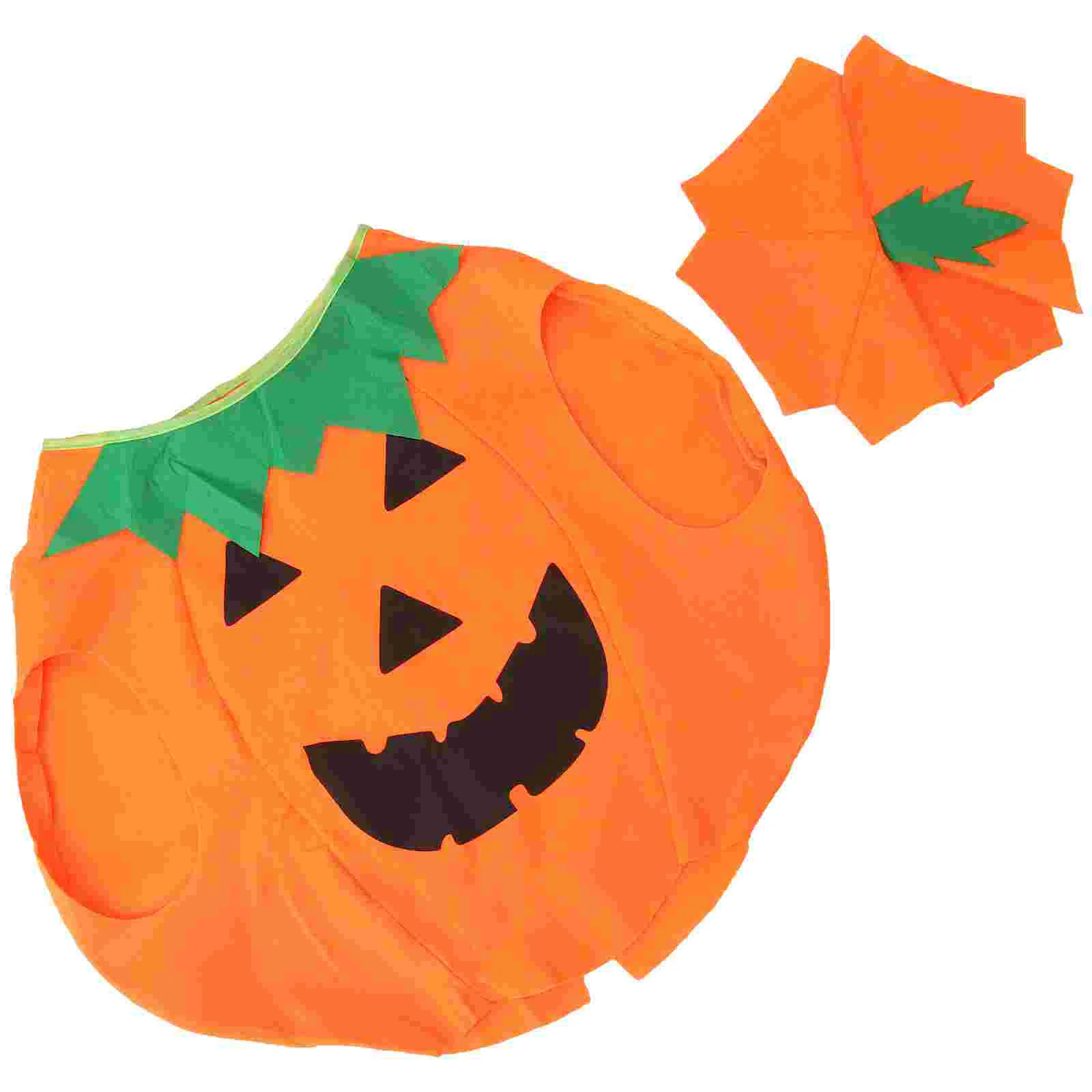 

Pumpkin Costume, Children Costume, Lantern Pumpkin Non- woven Costume and Hat
