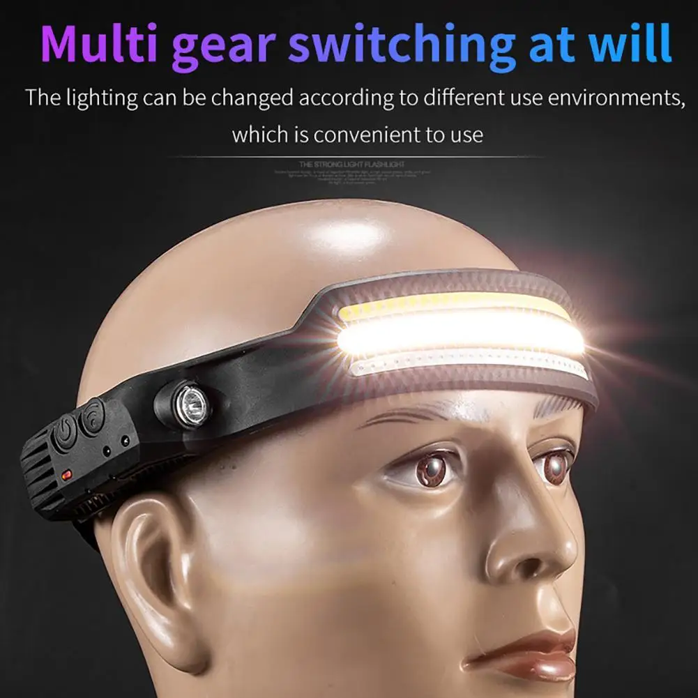 

Sensor Cob Headlamps Outdoor LED USB Rechargeable Running Headlamp Waterproof Head Flashlight Cycling Head Light nitecore new