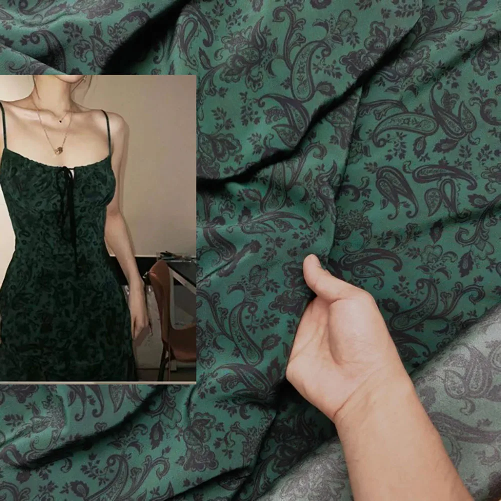 

Тяжелая шелковая креп-ткань Ярда, 100% шелк тутового шелкопряда, дизайнерская ткань для платья, шитье своими руками, бесплатная доставка, нови...