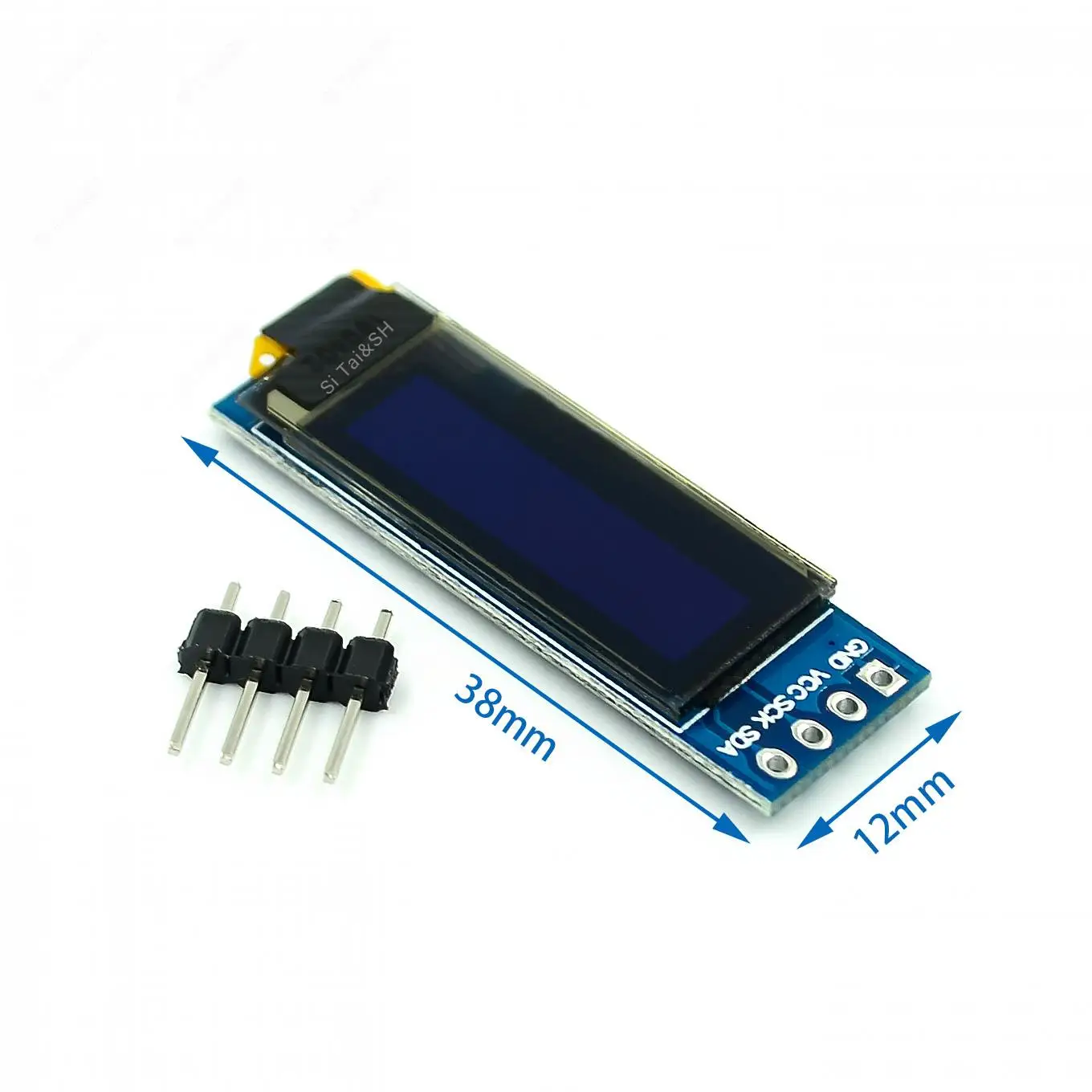 0 91-дюймовый 12832 белого и синего цвета 128X32 OLED ЖК-дисплей со светодиодной