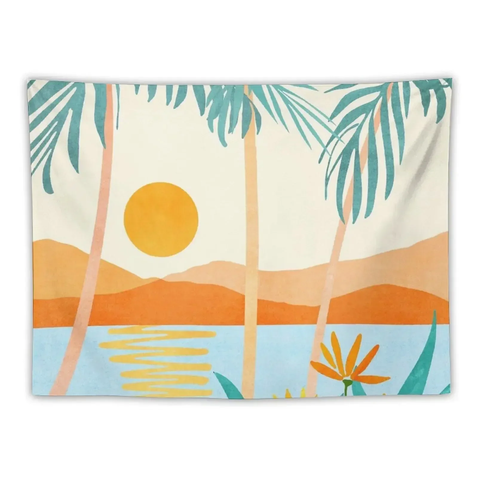 Бали Закат Сцена Пейзаж Гобелен Домашний Декор Аксессуары Комнаты