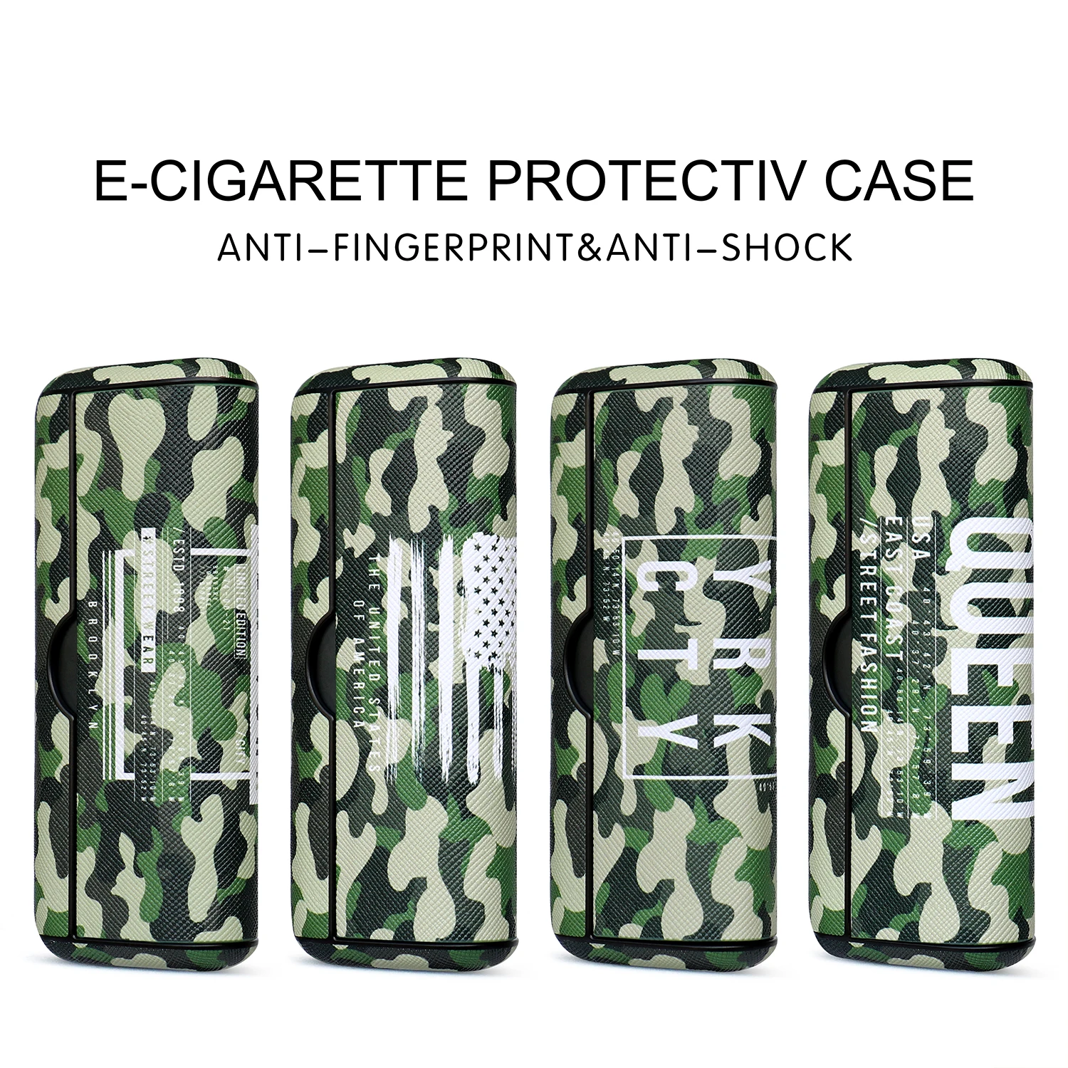 

Защитная кожа, искусственная кожа, для IQOS ILUMA Prime, ручной камуфляж, портативные декоративные Чехлы для электронных сигарет, аксессуары