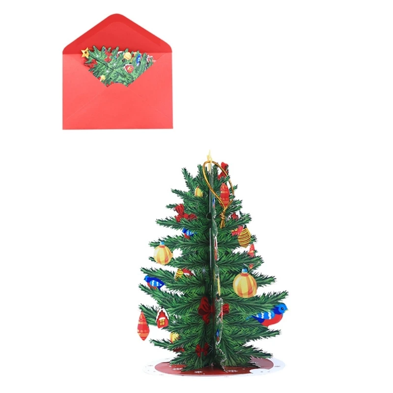 

3D Card Christmas Tree Ornament and Christmas Greeting Cards