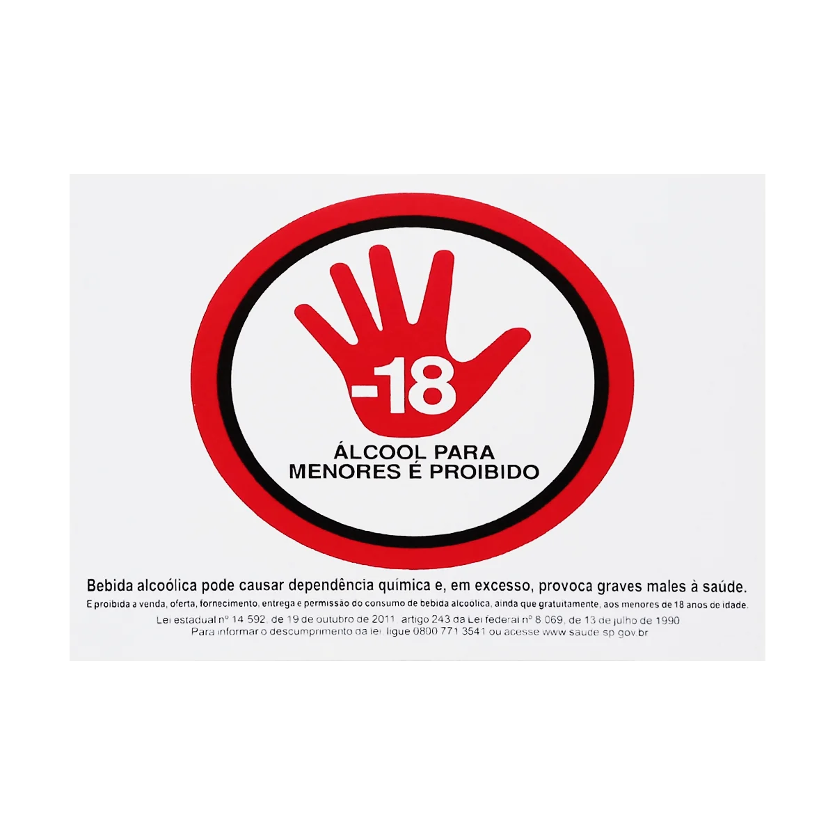 

Alcohol Sign Plate For Minors Is Prohibited 25x20 Access-P-5/3 F9e