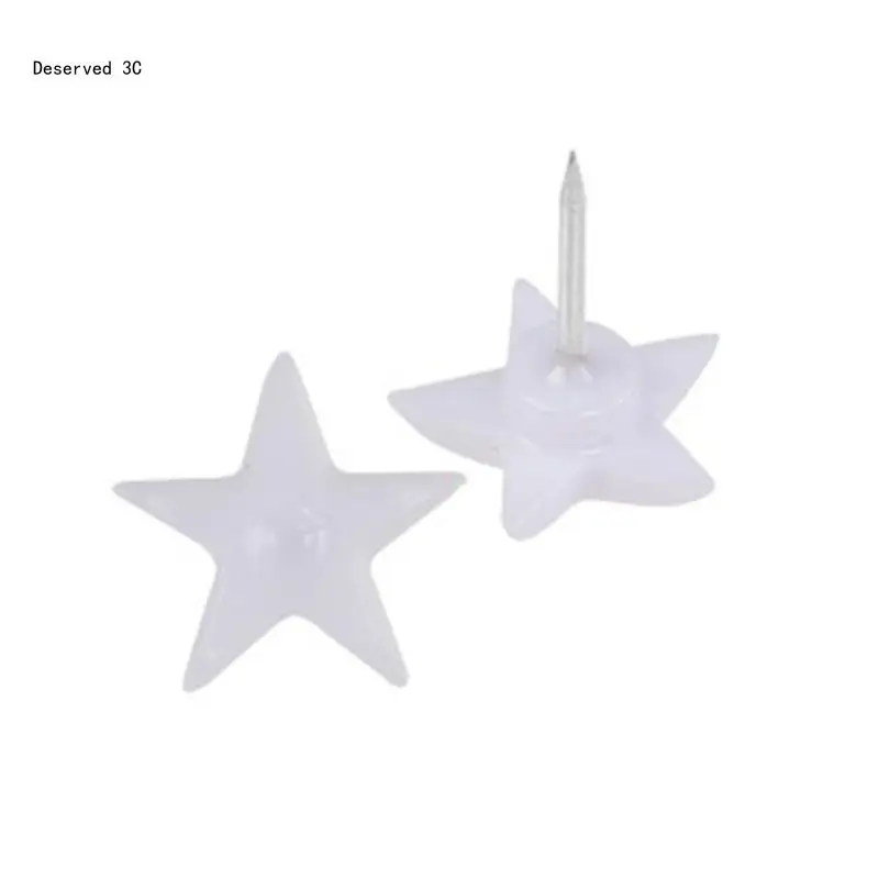 

R9CB Канцелярские кнопки в форме звезды, набор маленьких кнопок для карт с металлическими наконечниками для досок объявлений, и