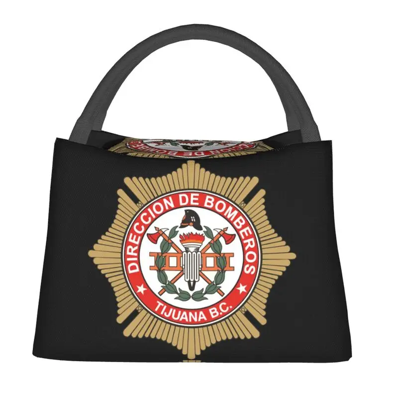 

Bomberos пожарные Изолированные сумки для обеда для женщин многоразовый Пожарный спасательный термоохладитель Ланч-бокс для пляжа кемпинга пу...