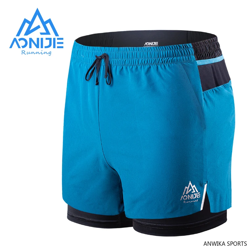 

AONIJIE F5102 Men Quick Dry Sports Shorts Trunks Athletic Shorts With Lining Prevent Wardrobe Malf For Running Gym Soccer Tennis