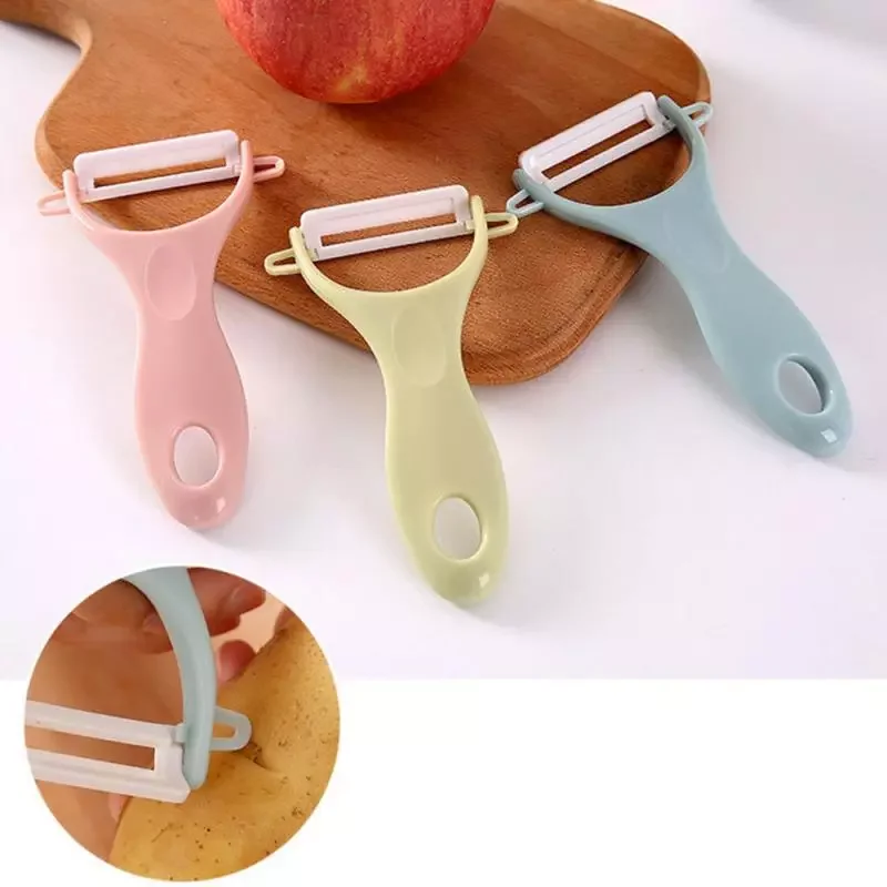 

1 Piece Ceramic Fruit And Vegetable Peeler Kitchen Tool Stainless Steel Potato Sharp Slicer Cutter Safety Ceramic Knife New
