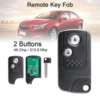 313 8mhz 2buttons full smart remote key with id46 pcf7953 chip automobile key housing replacement auto key for honda crv