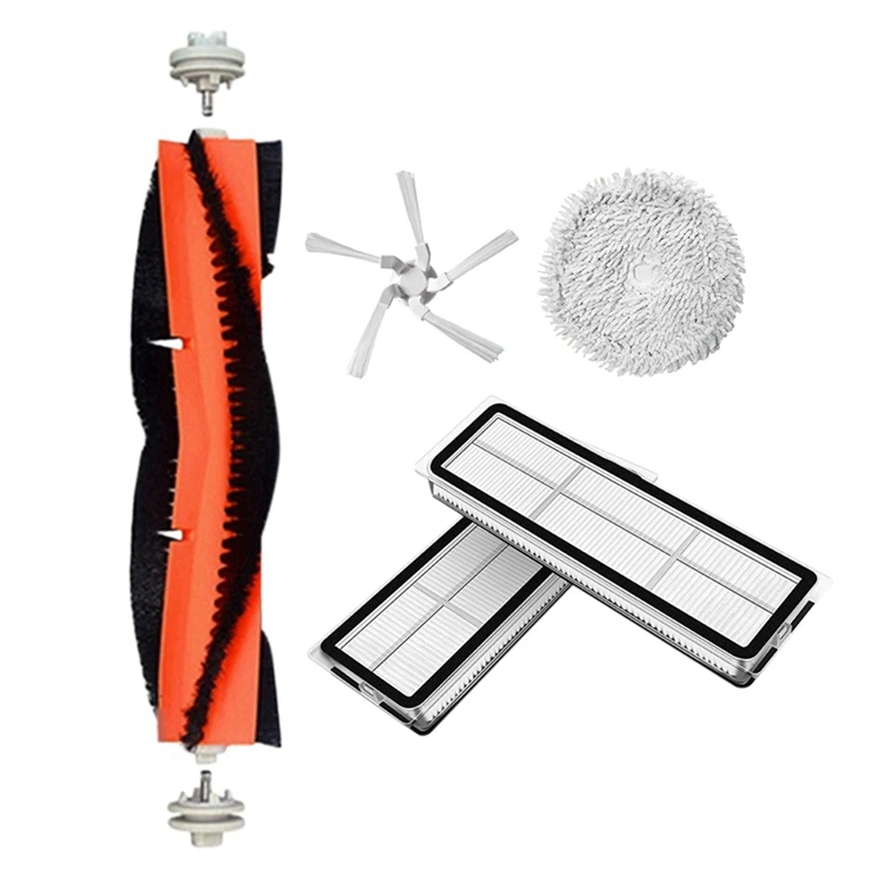 

5Pcs For Xiaomi Dreame W10 Vacuum Cleaner Replacement Accessories Detachable Washable Main Side Brush Filter Mop Cloth