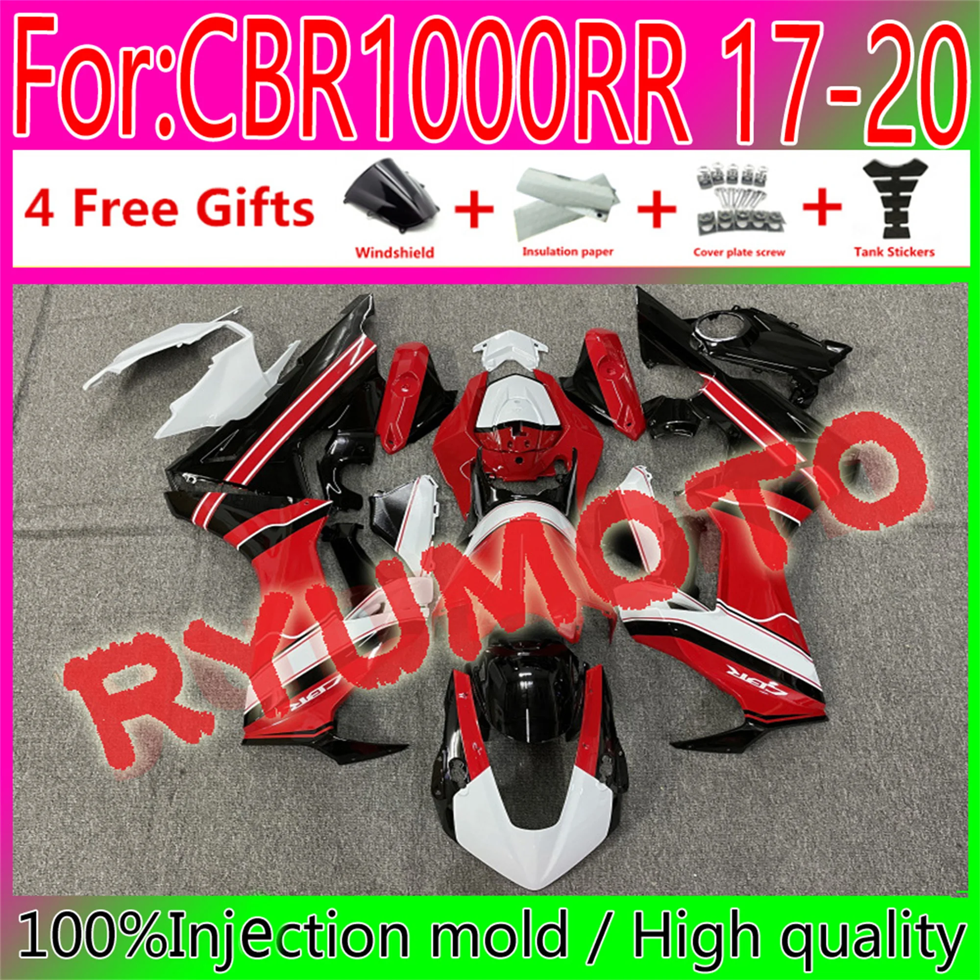 

ABS Motorcycle Fairings Kit Fit For Honda CBR1000RR 2017 2018 2019 2020 CBR1000 RR 17 18 19 20 Bodywork Fairing