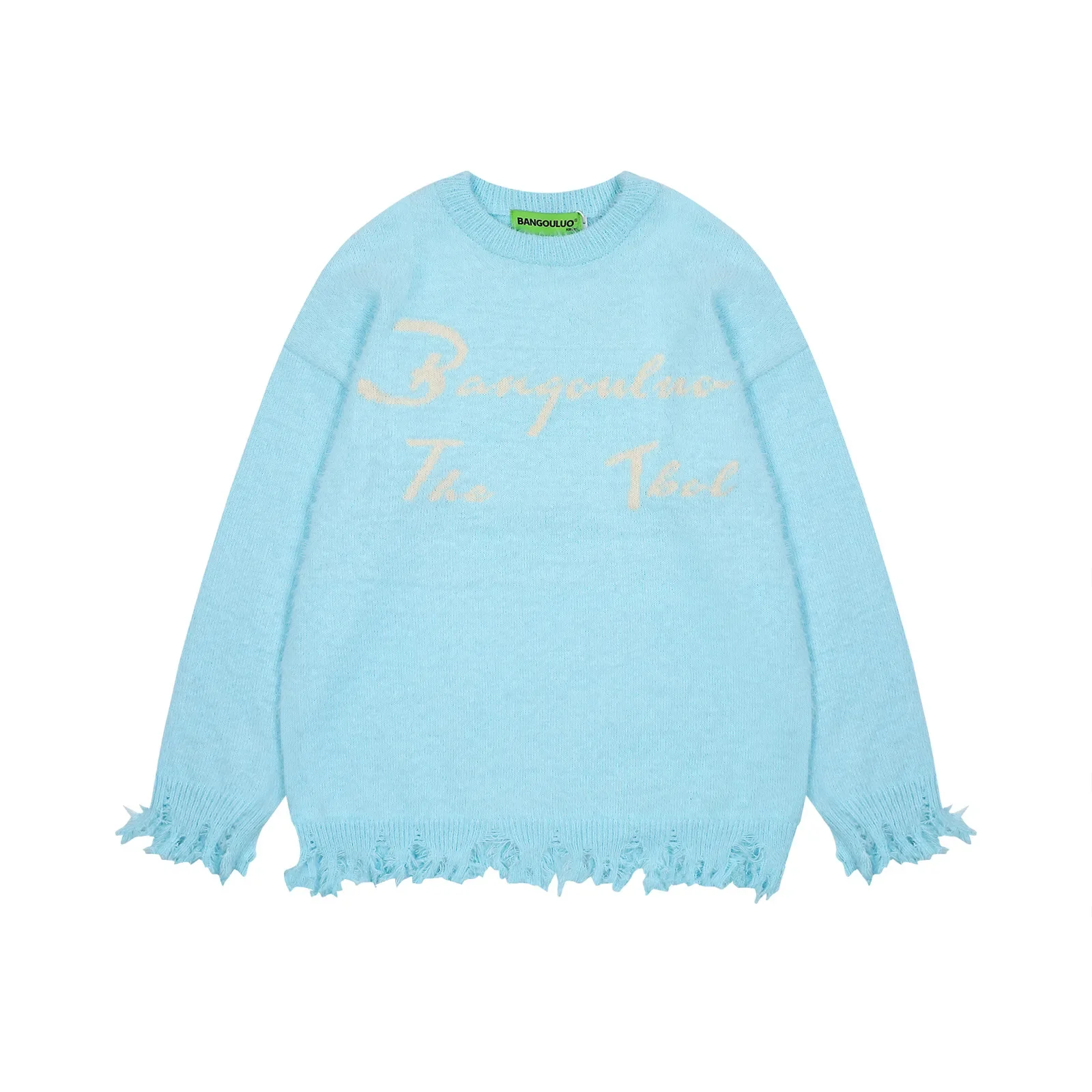 Модный вязаный пуловер в американском стиле для мужчин и женщин повседневный