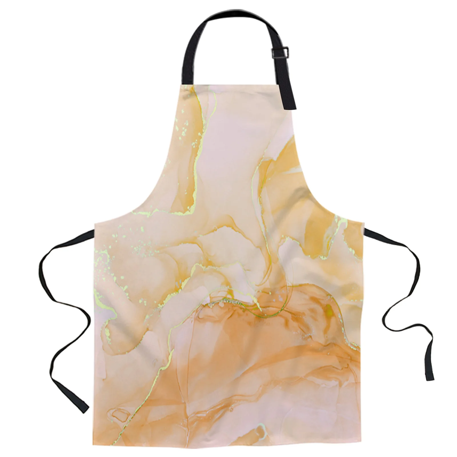 

Фартук для кухни для мужчин и женщин, простой градиентный Кухонный Фартук с мраморным узором, для красоты, для уборки ногтей