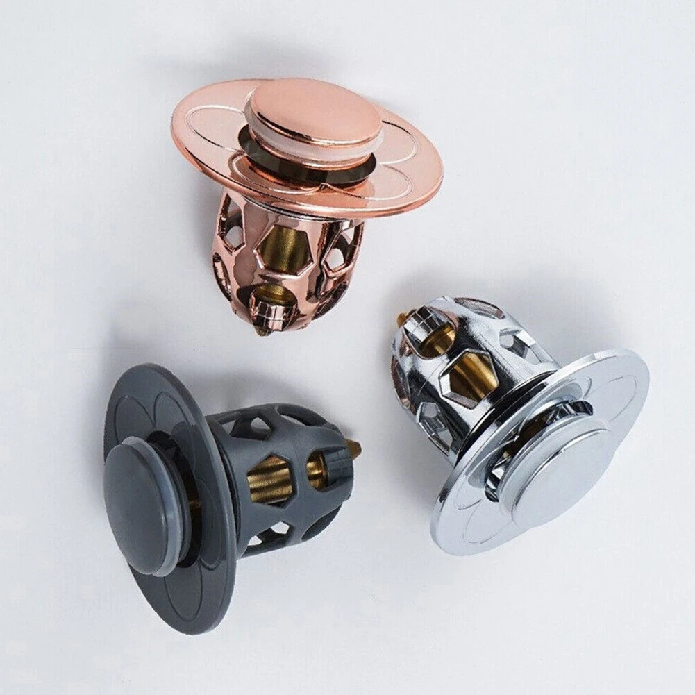 

Drain Filter Sink Stopper Plug And Play Plug-in Pressing Sensitive 60*50*30mm All-copper Bounce Core Drain Pipe